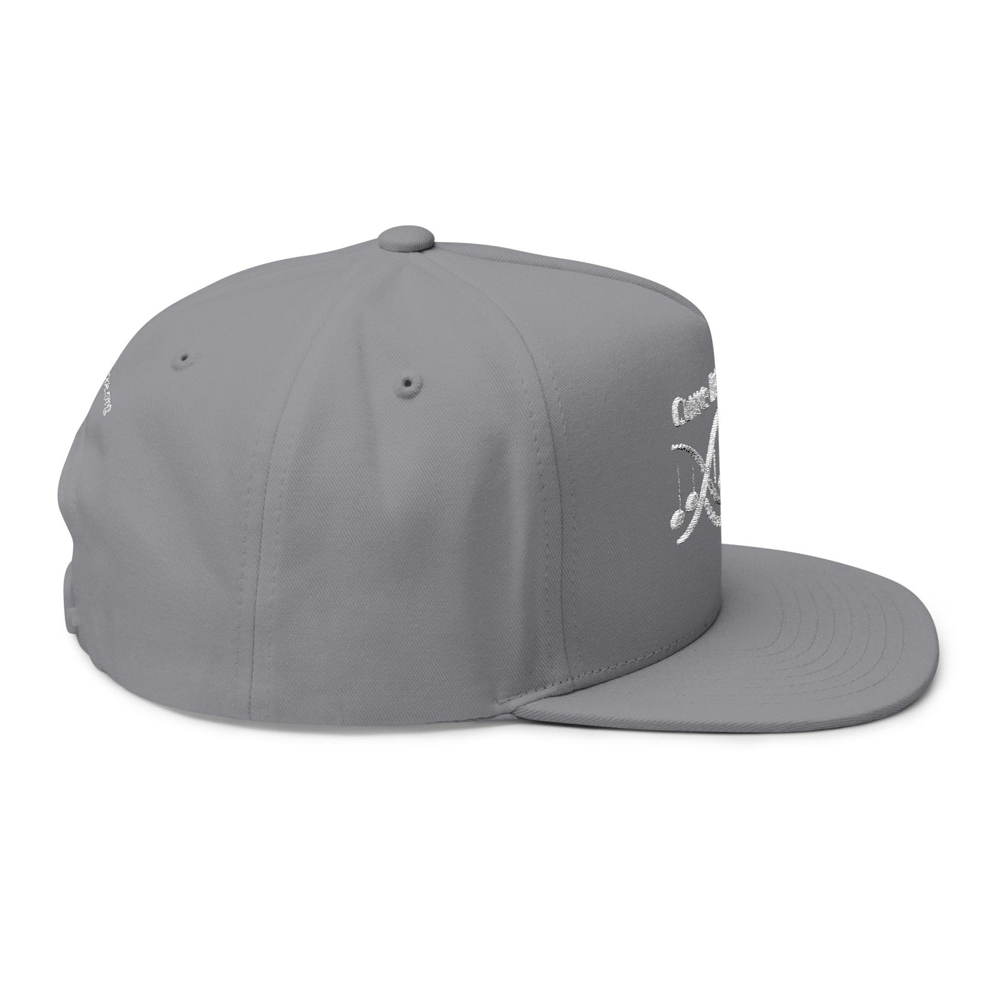 Cure FA Soirée Flat Bill Cap - Stylish Music-Themed Hat, Perfect for Events, Gifts for Music Lovers, Fundraisers, and Casual Outings