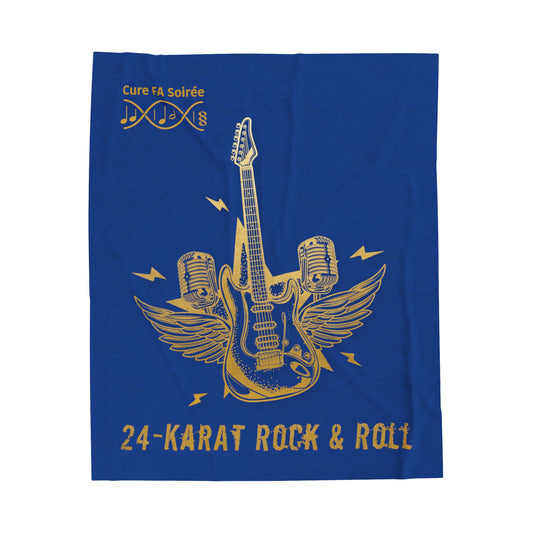 "Rock & Roll" Cure FA Soirée Plush Blanket