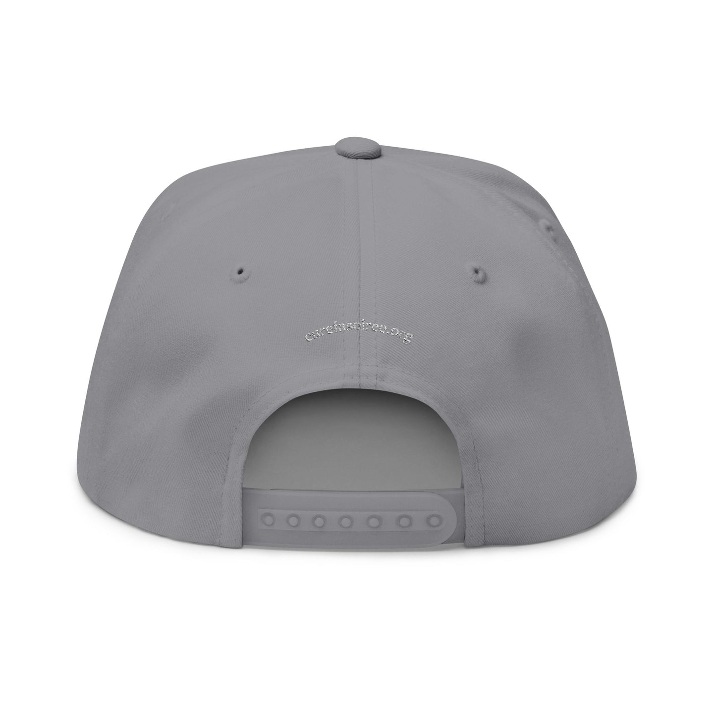 Cure FA Soirée Flat Bill Cap - Stylish Music-Themed Hat, Perfect for Events, Gifts for Music Lovers, Fundraisers, and Casual Outings